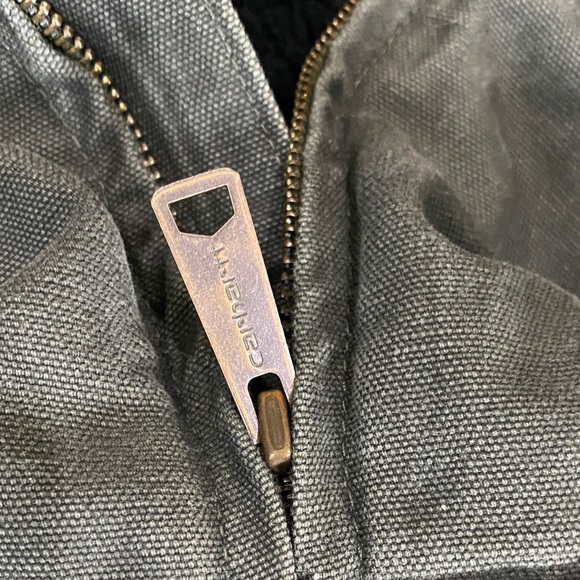 Carhartt 2XL Tall Green Black Vest with Pockets V33-355 - Sherpa lined, heavy - Picture 10 of 10